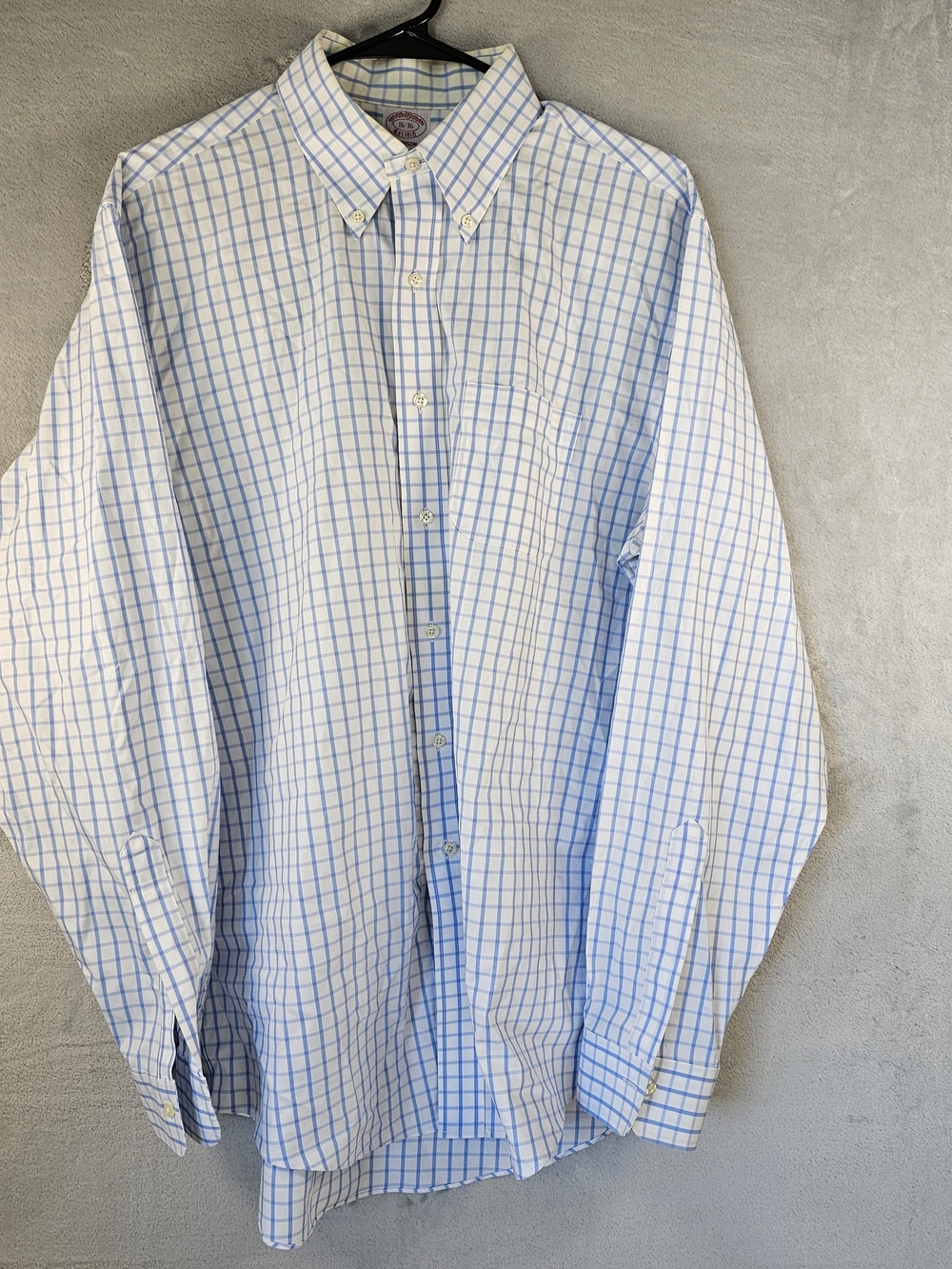 Brooks Brothers Sz. 16-36 Men's Madison Button-Down Shirt Check Preppy